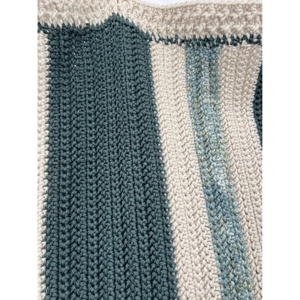 Handmade crochet throw